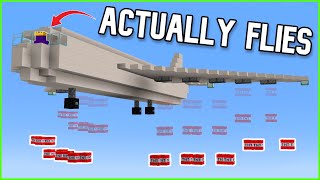 I Built a Working Bomber Airplane in Minecraft using Valkyrien Skies [upl. by Payton]