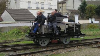 Première mise en route de la draisine du MTVS [upl. by Roseline462]