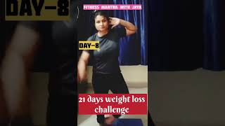 21 days weight loss challenge day 8 extreme weight loss🔥shortstrending [upl. by Cilurzo]