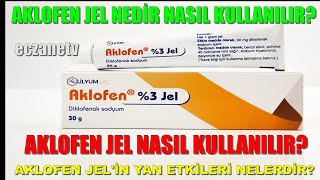 Aklofen Jel Nedir Ne İçin Kullanılır Aklofen Jelin Yan Etkisi Nedir Aklofen Jel Nasıl Kullanılır [upl. by Amory]