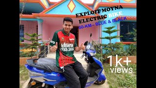 Exploit Moyna Electric Bike  60 km  Blue amp Black First Impression  Evaly  Biplob Rahman [upl. by Rexana]