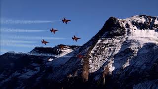 Patrouille Suisse Am Fliegerschiessen Axalp 75 Jahre Fliegerschiessplatz vom 12102017 [upl. by Nicholle]