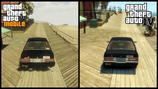 GTA IV Android vs GTA IV PC  Side By Side Comparison [upl. by Alletnahs806]