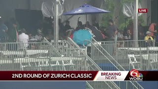 Zurich Classic in weather delay [upl. by Nevsa]