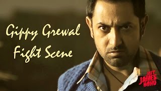 Gippy Grewal Fight Scene  Jatt James Bond  Movie Scenes [upl. by Jeralee755]