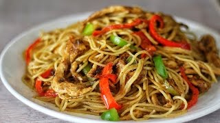 STIRFRY CHICKEN SPAGHETTI [upl. by Enitsuga]