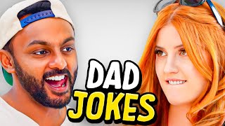 Dad Jokes  Dont laugh Challenge  Sath vs Ginger  Raise Your Spirits [upl. by Dimitry]