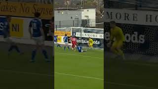 Ahu Obhakhans goal VS Glenavon ⚽️🔴⚪️ Goal PortadownFC Portadown Ports PFC Football Glenavon [upl. by Eednahs945]