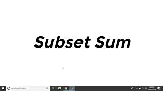 Subset Sum Problem  Explanation and Implementation [upl. by Eelirem]