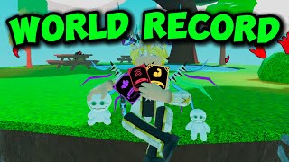 BEATING THE quotROGUELIKEquot WORLD RECORD  Slap Battles [upl. by Ahsal425]