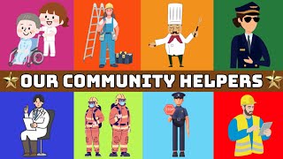 Our Helpers Community Helpers for kids Our Helpers Activity Our Helpers Name Peoples Who Help Us [upl. by Eenram499]