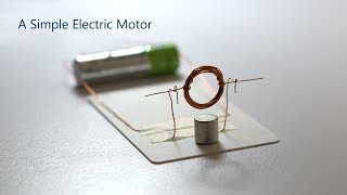 HOW TO BUILD A SIMPLE ELECTRIC MOTOR [upl. by Crutcher]