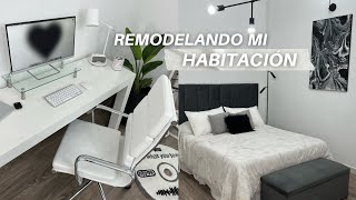 REMODELANDO DE MI HABITACIÓN 🪜🤍 ESCRITORIO OFICINA NUEVA 💻aesthetic 2022 [upl. by Hamlen97]