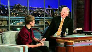 Justin Bieber On Late Show With David Letterman Preview  Paternity Test [upl. by Meir448]