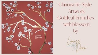 How to create a Chinoiserie style painting with gold leaf [upl. by Ottie]