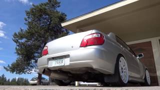 2002 WRX Full Catless 3quot Exhaust [upl. by Hump859]