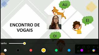 Encontros vocálicos  aprendendo a juntar os sons com as onomatopeias [upl. by Ylrebmic]