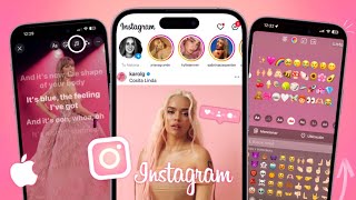 Nuevo Instagram Estilo IPhone con Emojis Actualizado [upl. by Dnalyar]