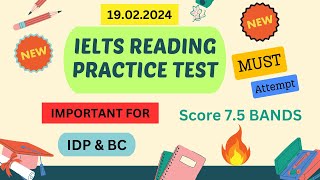 general ielts reading practice test 2024 with answers  19022024 [upl. by Lathan]