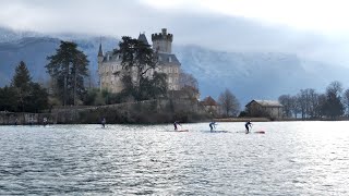 Talloires Avec la Glagla Race préparez vous à ramer en plein hiver [upl. by Leund831]