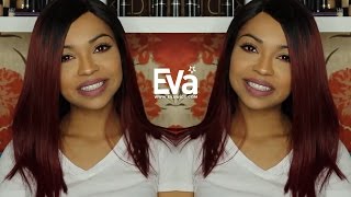 Kim K Inspired Asymmetrical Ombre Bob Human Hair Full Lace Wig Reviewed By Prettypcollins [upl. by Valeda878]