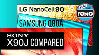 Sony X90J vs Samsung Q80A LG Nano90 Buying Guide [upl. by Dorita]