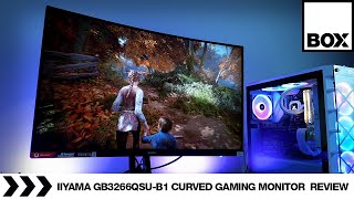 iiyama GB3266QSUB1 32quot Curved Gaming Monitor Review  GMaster Red Eagle [upl. by Evania923]