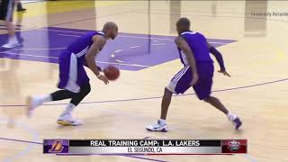 36YearOld Kobe Bryant Guarding The Whole Lakers Team During Defensive Drill [upl. by Lesya59]