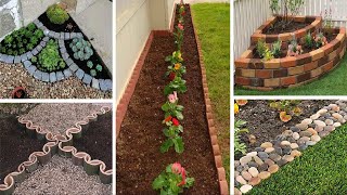 Creative Garden Edging Ideas for a Polished Outdoor Space  garden ideas [upl. by Grindlay]