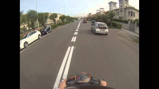 Zip SP Piaggio 125 2t  GoPro Hero3  Going to school [upl. by Boardman]