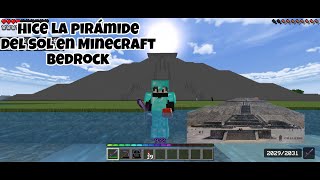 Hice la pirámide del sol en Minecraft bedrock [upl. by Aremus]