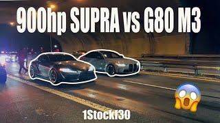 900HP TOYOTA SUPRA vs BMW G80 M3 “SETTLING BEEF INSIDE 1STOCKGANG”  UPDATE ON THE G42 M240i BUILD [upl. by Esdnil749]