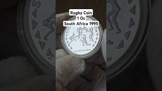 ✨ Rugby 1995 South Africa 1 Ounce Silver Proof Coin  Rugby World Cup victory ✨ [upl. by Obe]