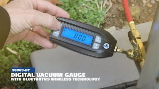 Mastercool Digital Vacuum Gauge with Bluetooth® Wireless Technology 98063BT [upl. by Domenico]