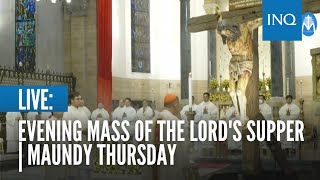 LIVE Evening Mass of the Lords Supper  Maundy Thursday 2024 [upl. by Uhayile394]