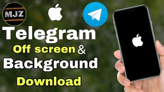 How To Download Telegram Files In Background offscreen  iOS iPhone iPad 2021 mode [upl. by Laris]