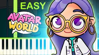 Hospital Theme Song  AVATAR WORLD  EASY Piano Tutorial [upl. by Verina]