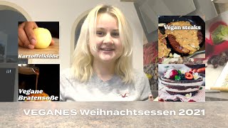 Komplettes Weihnachtsessen VEGAN in 2021 kochen  theresaaanna [upl. by Artenek821]