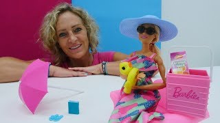 Nicoles Wunderbox  Barbie will an den Strand  Puppenvideo [upl. by Lepper]