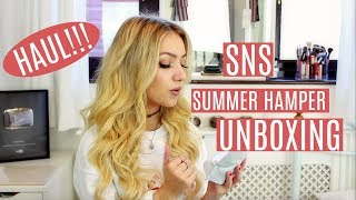 SNS SUMMER HAMPER UNBOXING 2017 [upl. by Ainav]