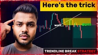 Revealing my SECRET Trendline Break Strategy by CAPS [upl. by Marian]