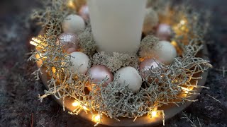 schillernde leuchtende Kerzendekoration diy christmas tutorial hack homemade home homedecor [upl. by Adrial]