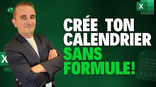 Crée un Calendrier 2025 en Quelques Secondes et Sans Formule avec Excel [upl. by Felty]