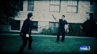 Ghost Adventures Clips  Pythian Castle  Crew Sword Fight [upl. by Ailedroc]