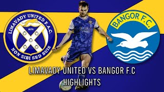 Match Highlights │Limavady United V Bangor FC │ 12th November 2024 │ Limavady Showgrounds [upl. by Attikram]