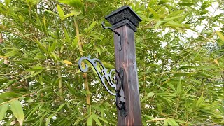 Making Elegant Light Posts for Outdoor String Lights and Really Clean Install [upl. by Saks187]