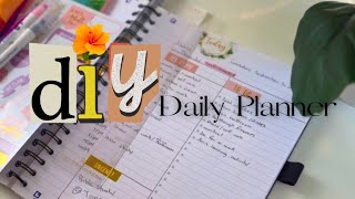 DIY Daily Planner  How to make your own planner from scratch using a notebook [upl. by Melanie]