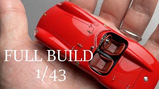 Full Build Ferrari 750 Monza 143 scale model car [upl. by Nyrek]