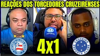 REAÇÕES DOS MINEIROS CRUZEIRENSES na GOLEADA SOFRIDA PARA O BAHIA BAHIA 4x1 CRUZEIRO no BRASILEIRÃO [upl. by Nnaed]