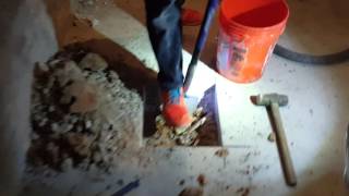 Sump Pump Installation Part 1 [upl. by Pirali]